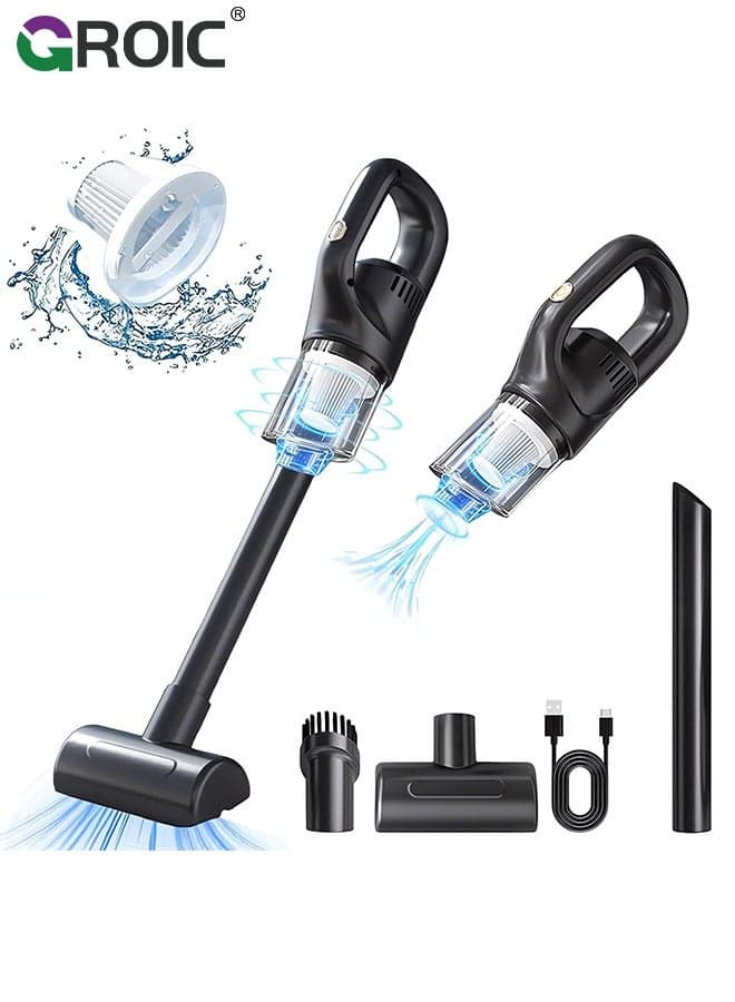 Wireless Charging Vacuum Cleaner Portable Car Home Car Cordless Stick Vacuum Cleaner with Large Suction High Power Pet Cleaning Vacuum Cleaner