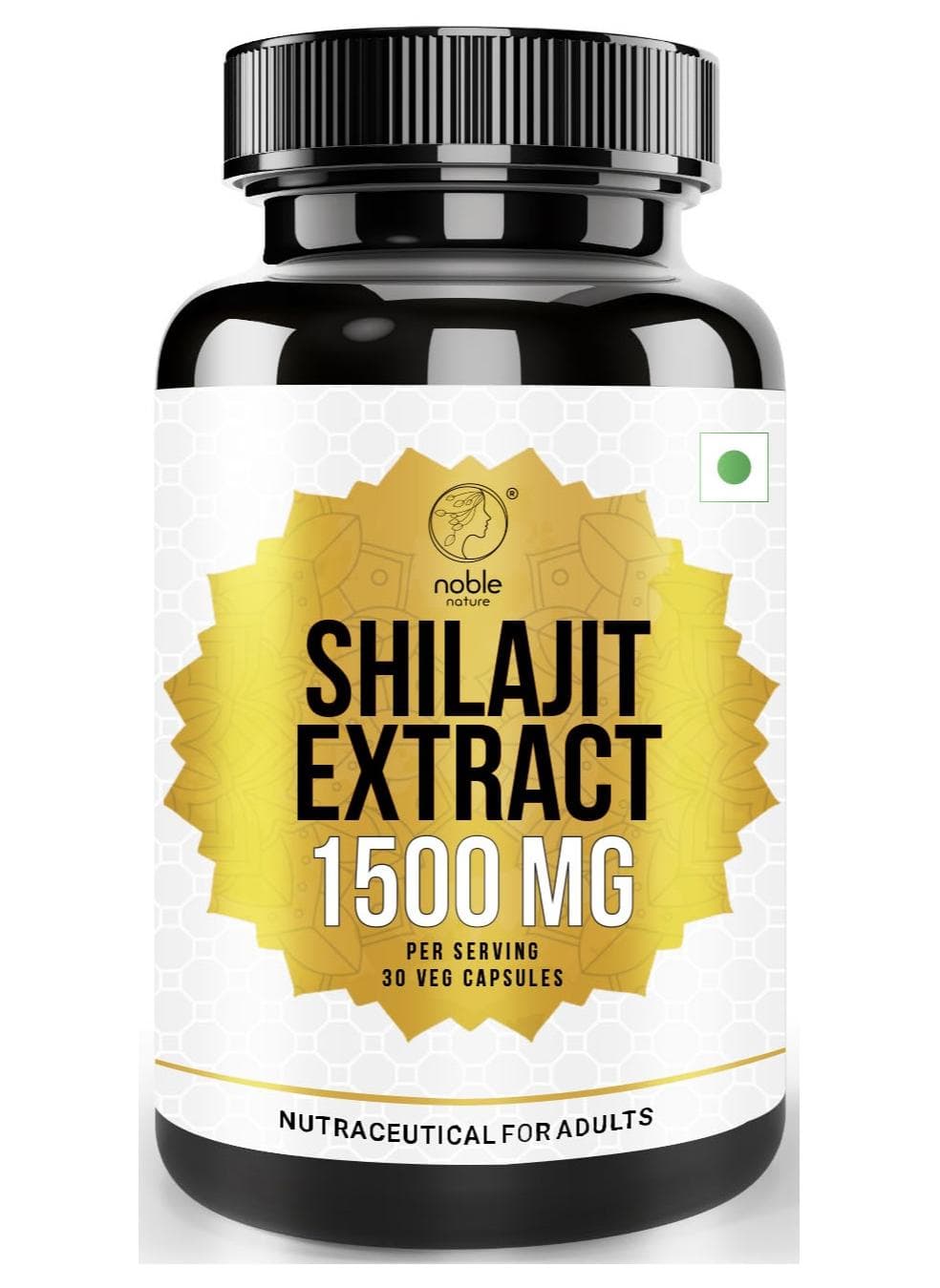 Shilajit Extract, 1500mg, 30 Veg Capsules - Pure Himalayan with Ginseng and Maca for Strength, Stamina and Power, Concentrated Extract Formula Supplement for Men