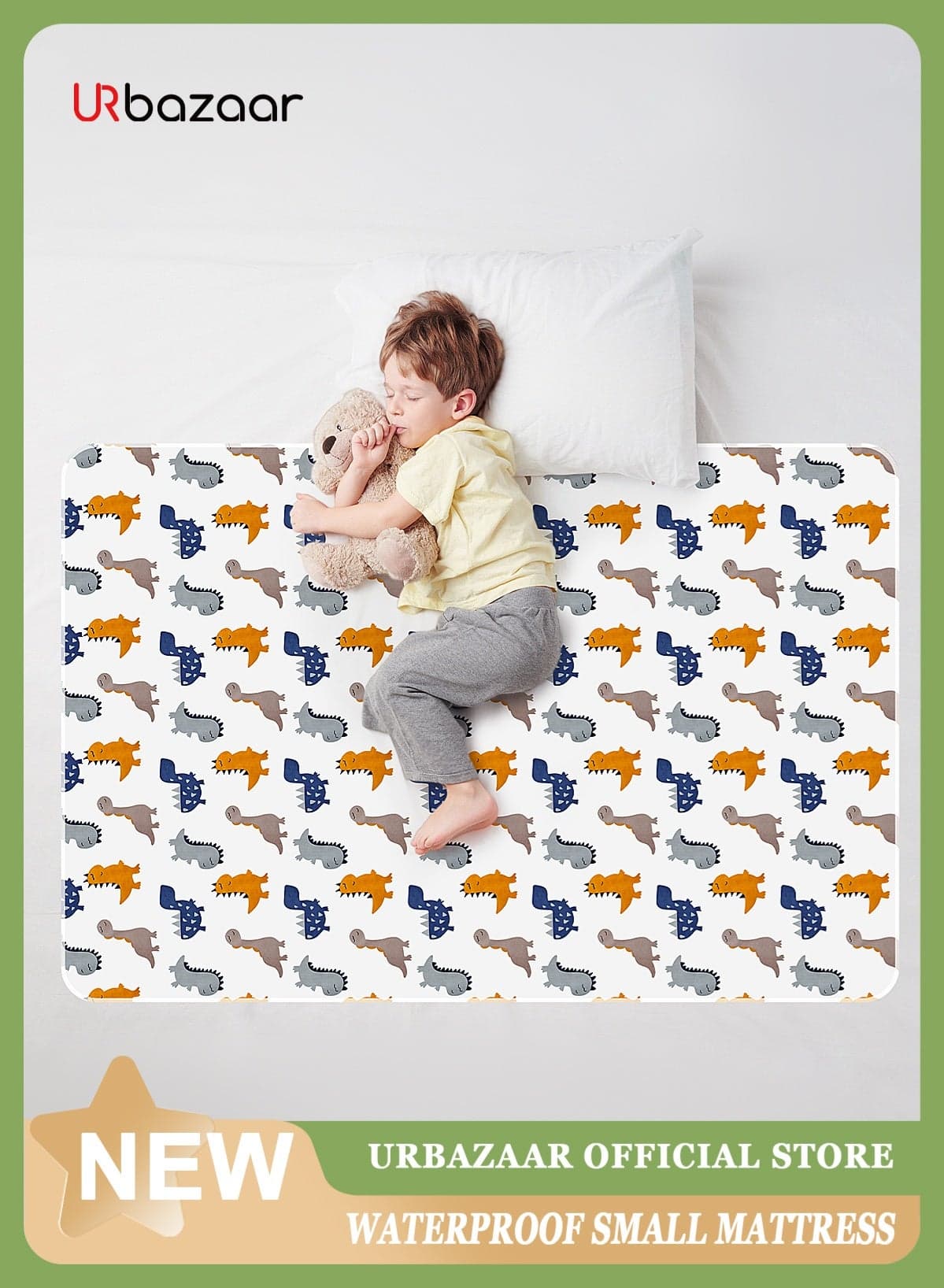 Baby Waterproof Bed Pad Washable Mattress Pad Reusable Underpads Bed Wetting Incontinence Cover for Baby Toddler Children and Adults