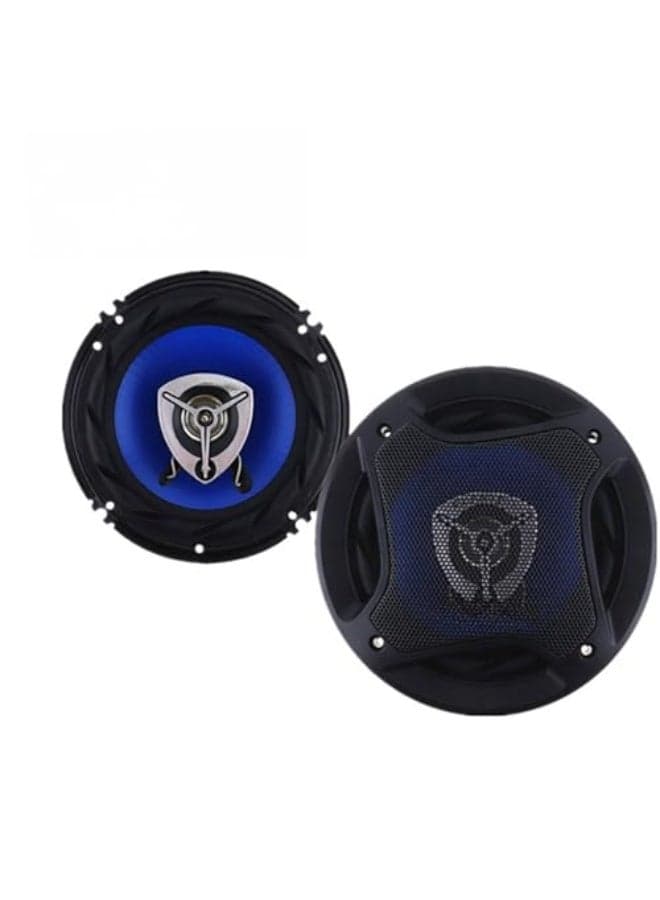 6.5" Three-Way Sound Speaker System - 500W Power Handling Impedance and Piezo Tweeter for Car Component Stereo, Round Shaped Pro Full Range Triaxial Loud Audio