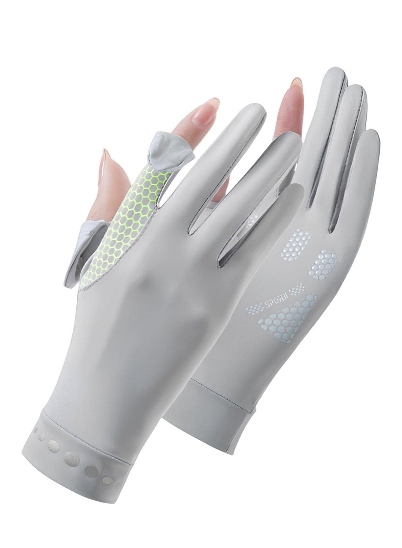 Women's Sun Protective Gloves - UPF 50+ UV Sun Protection, Quick-Dry Anti-Slip Driving Gloves for Cycling and Riding