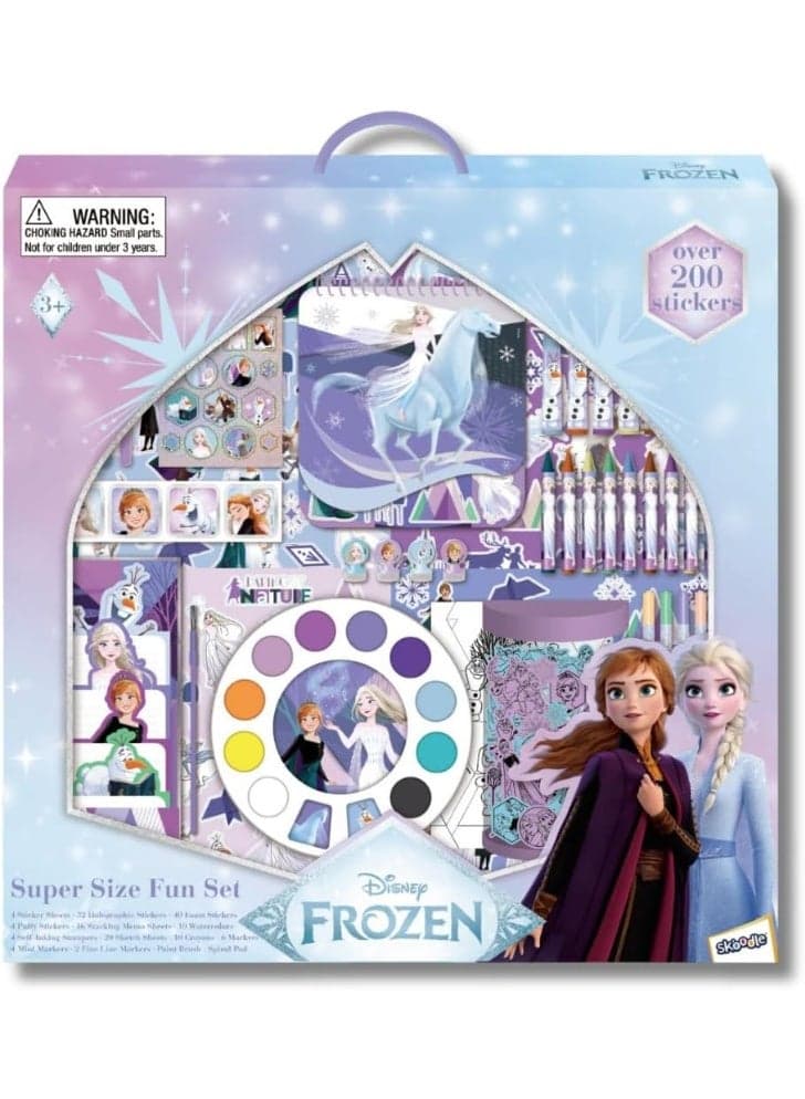 Frozen Super Size Fun Set | Coloring & Activity Kit | Over 200 Stickers |Art & Craft Set |Ideal For Gifting | Age 3+