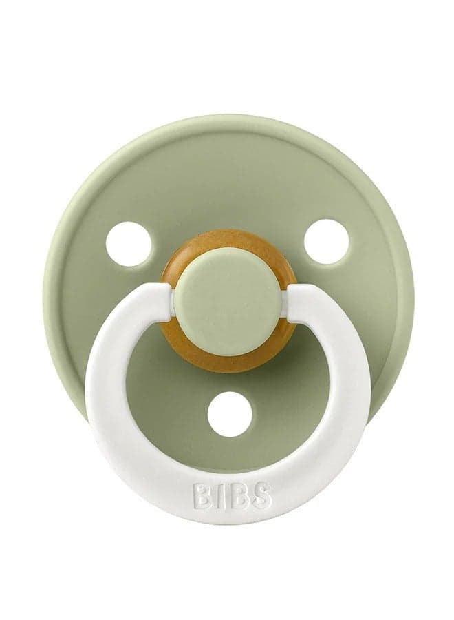 BIBS Pacifier DeLux Colour Glow (Latex) Baby 1-piece Sage Night