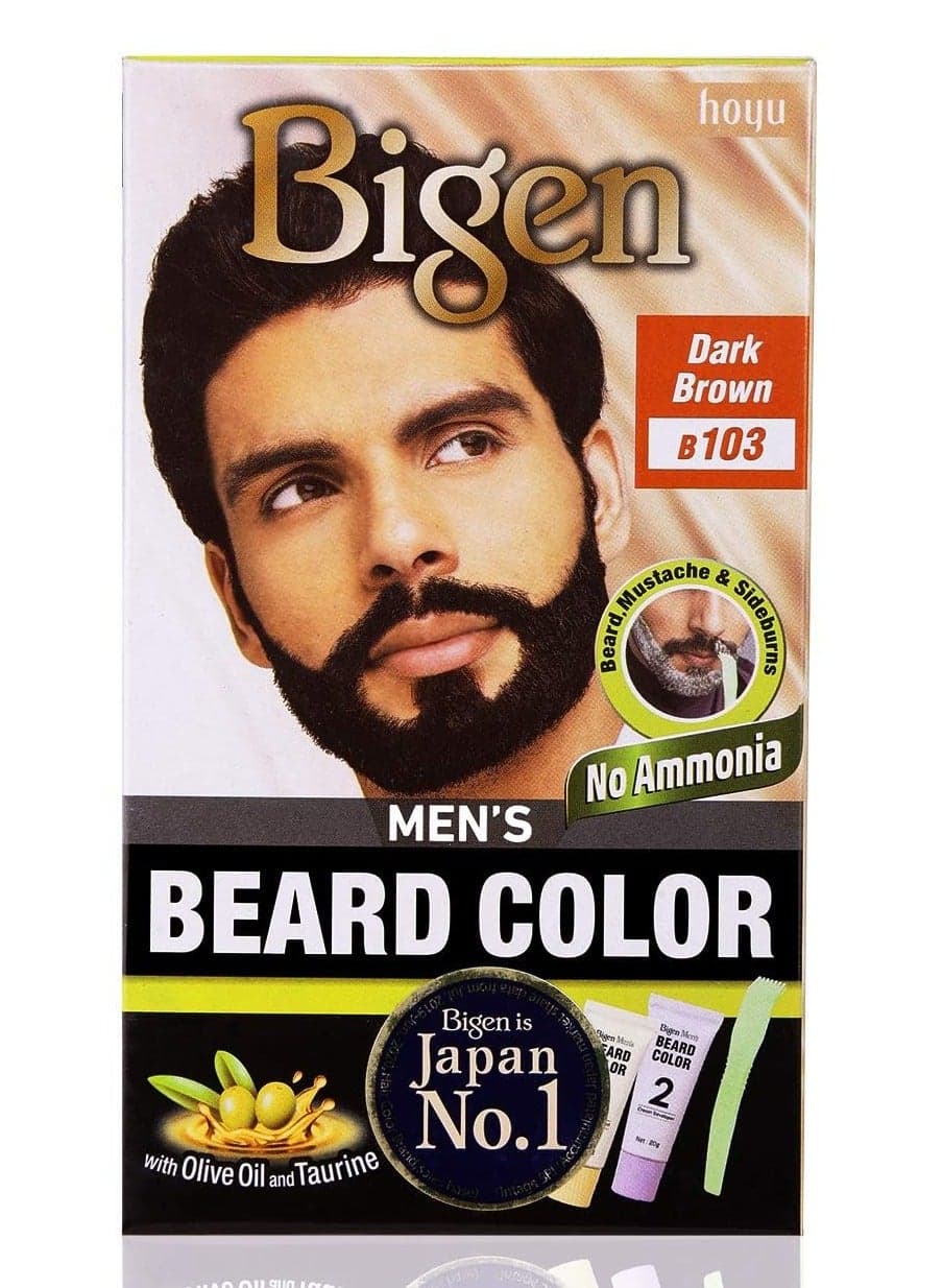Men's Beard Colour | No Ammonia Formula with Aloe Extract & Olive Oil - 103 Dark Brown