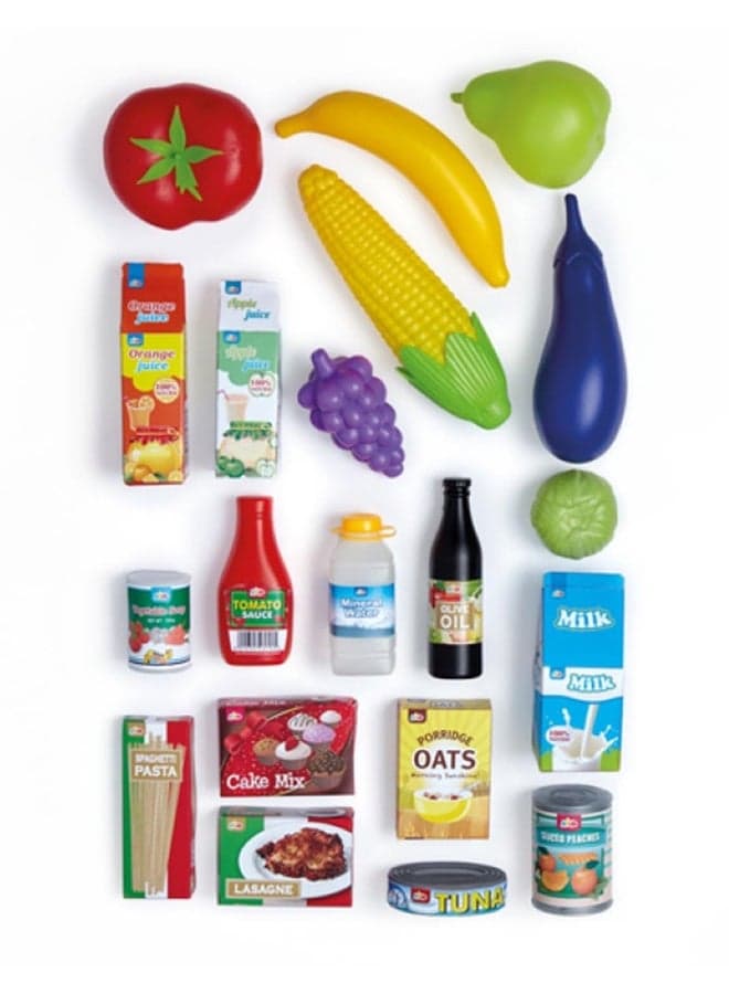 Busy Me My Shopping Trolley, Includes Toy Vegetables And Fruits, Interactive Playset, Imaginative Play, Role Play , Pretend Play, Gift For Kids And Toddlers
