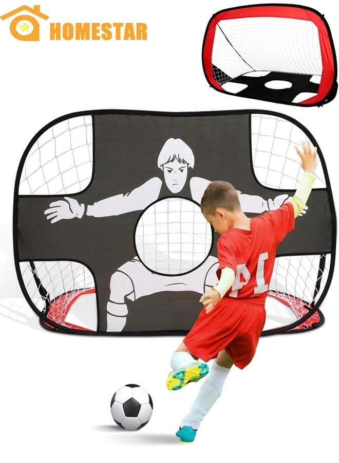 2 in 1 Soocer Goal for Kids, Kids Soccer Net, Soccer Target with Carry Bag, Perfect for Backyard, Indoor, Outdoor, Sports and Practice