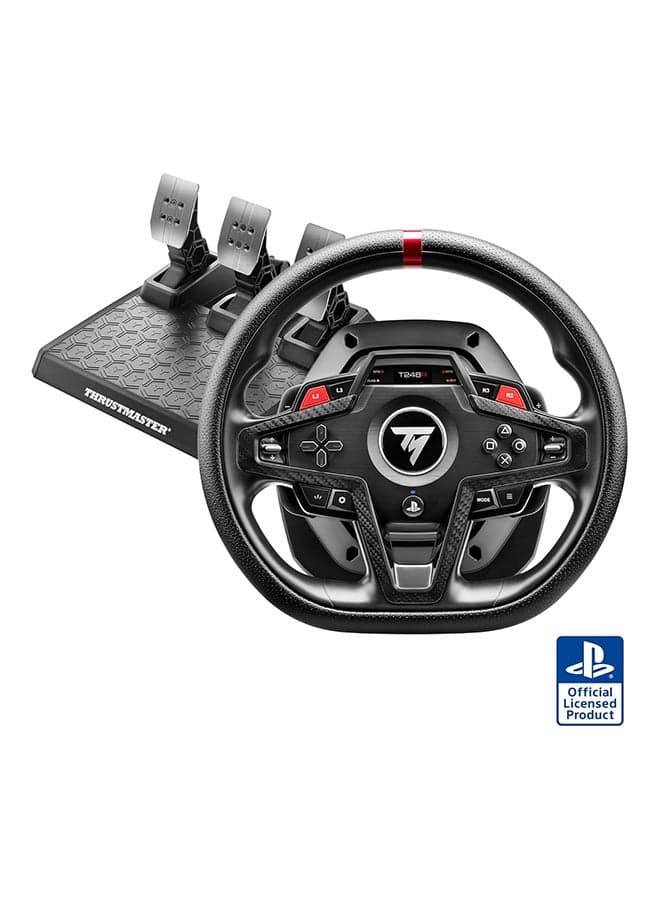 Thrustmaster T248, Racing Wheel And Magnetic Pedals, Hybrid Drive, Magnetic Paddle Shifters, Dynamic Force Feedback, Screen With Racing Information (Ps5, Ps4, Pc)