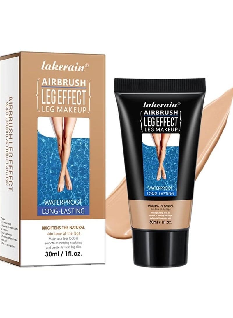 Leg Makeup Waterproof No Transfer, Leg Foundation Cover up Makeup for Varicose Veins Even Skin, Leg and Body Scar Concealer Makeup for Tattoo Cover Up (#2 Medium Glow)