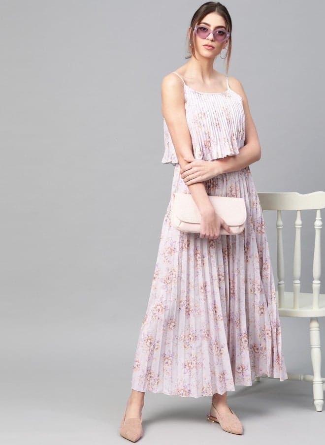Floral Printed Maxi Dress for Women