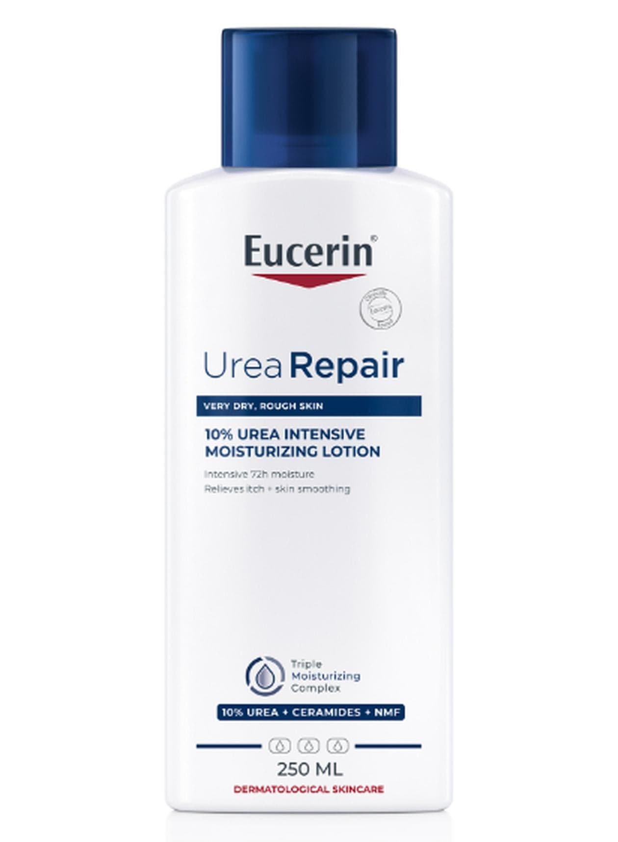Urearepair Plus 10% Urea Body Lotion With Ceramide, Immediate 48-Hour Relief For Dry Skin Suitable For Mature And Diabetic Skin White 250ml
