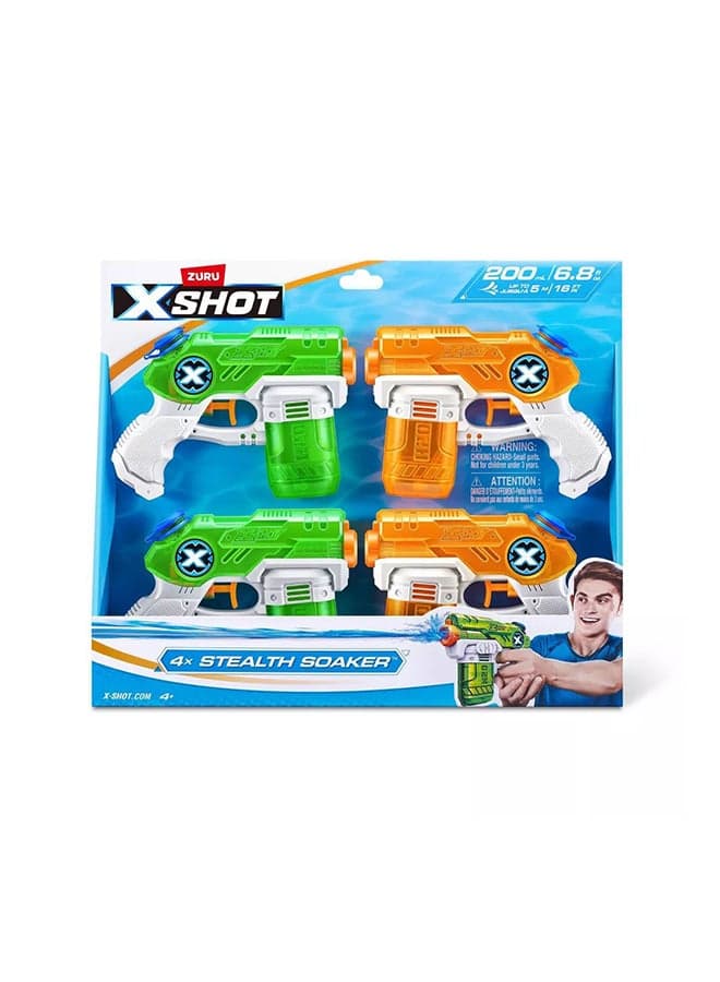 X-Shot, Stealth Soaker Water Blaster (Pack of 4)