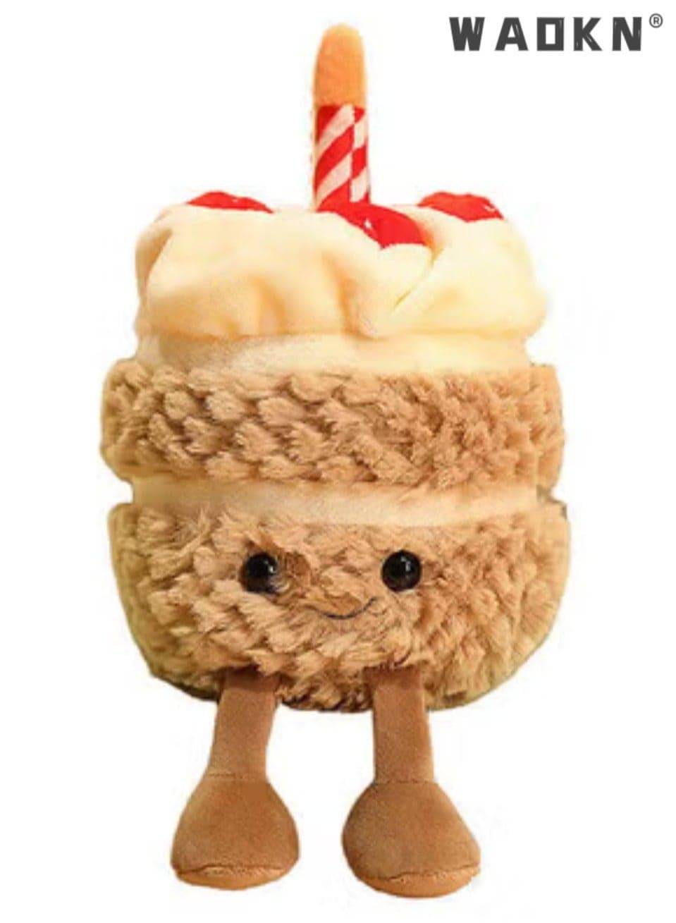 25cm Birthday Cake Plush Toy,Cute Smile Cake Pillow Stuffed Animals Funny Soft Food Plushies Toy,Music cake,Soft Happy Birthday Smile Cake Toy Adorable Birthday Gift for Kids