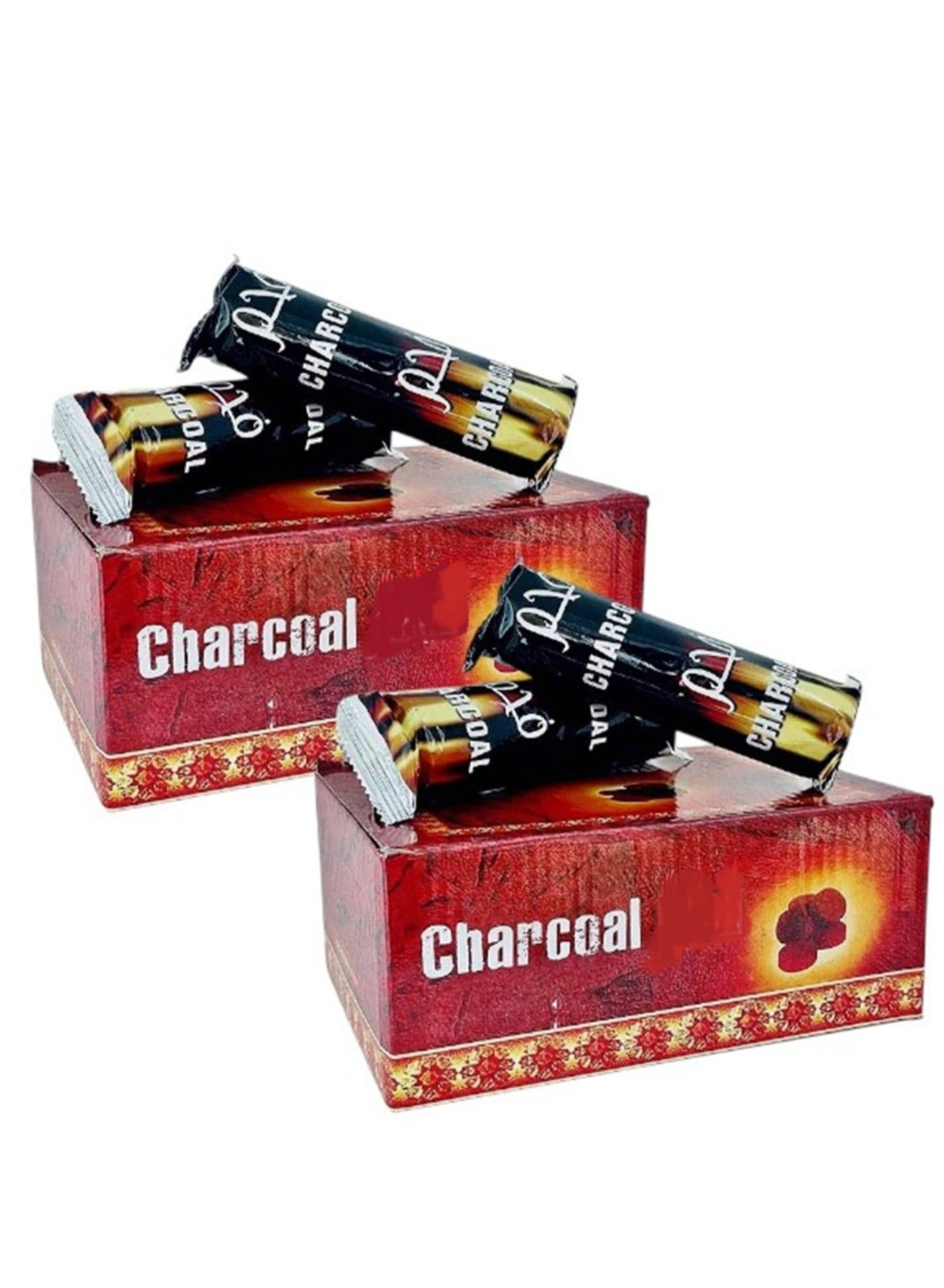 Alsaqer Bakhoor Charcoal (200 Pcs, 2 Box Compo Pack) Oud Charcoal and Long Lasting for Bakhoor | Incence Charcoal-33 mm