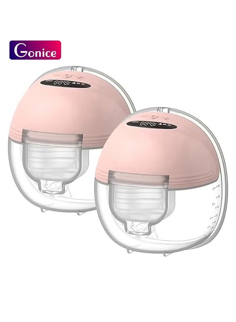 2Pcs Wearable Electric Double Breast Pump With 3 Modes And 12 Levels