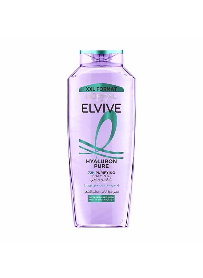 Elvive Hyaluron Pure Shampoo For Oily Scalp and Dehydrated Lengths - 600ml