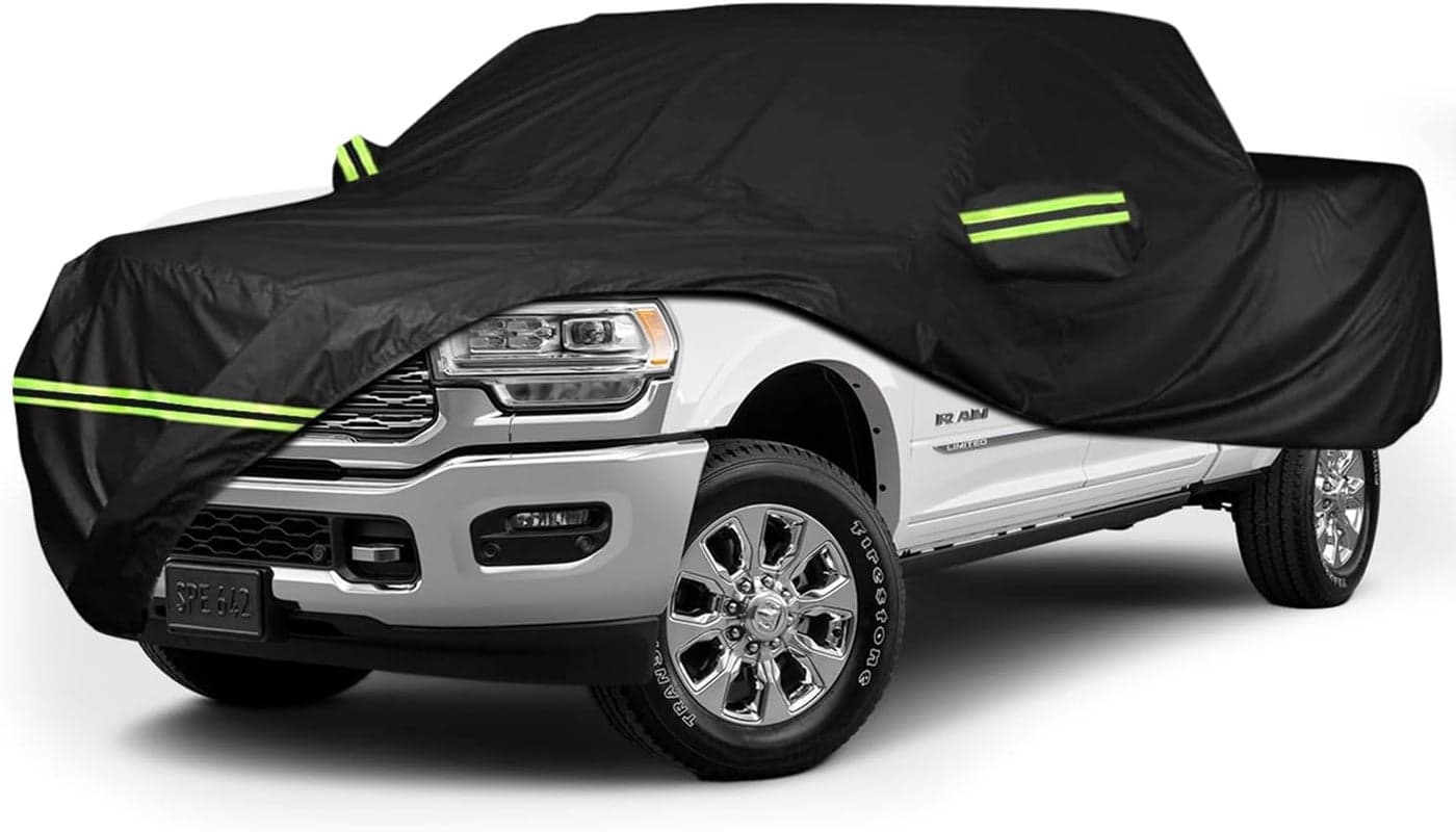 ULROLIT Waterproof Car Cover for 1998-2022 Dodge Ram 2500 3500 Crew Cab 6.5 ft Short Bed Truck