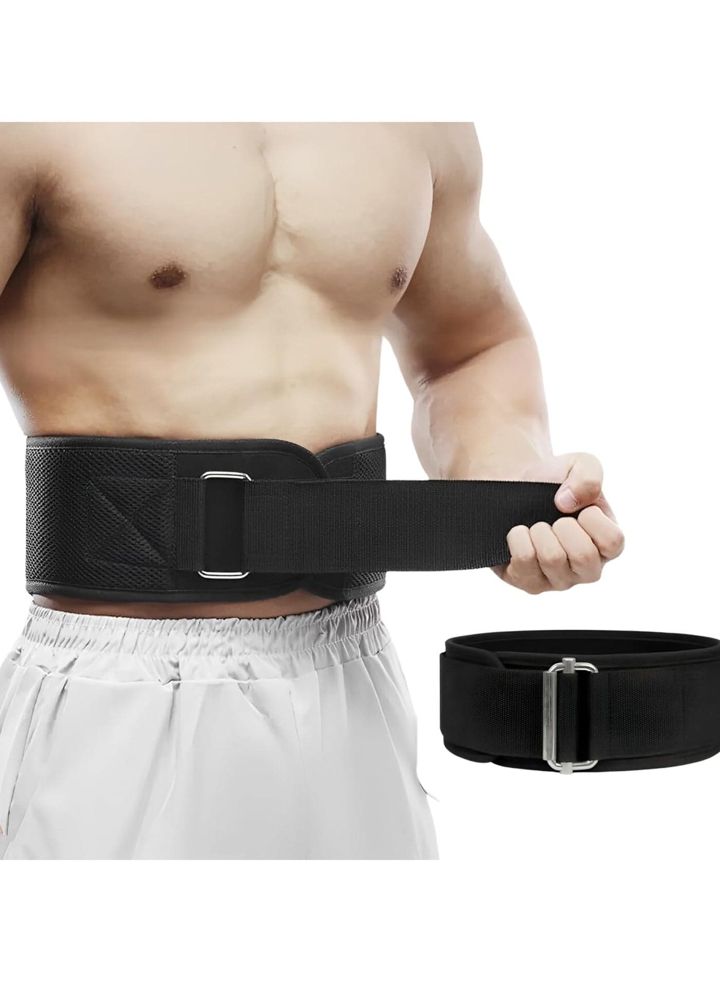 Maanys Weight Lifting Belt - Adjustable Gym Belt for Strength Training, Deadlifts, and Weight Lifting - Workout Belt with Lumbar Support for Men & Women - Enhanced Comfort and Stability