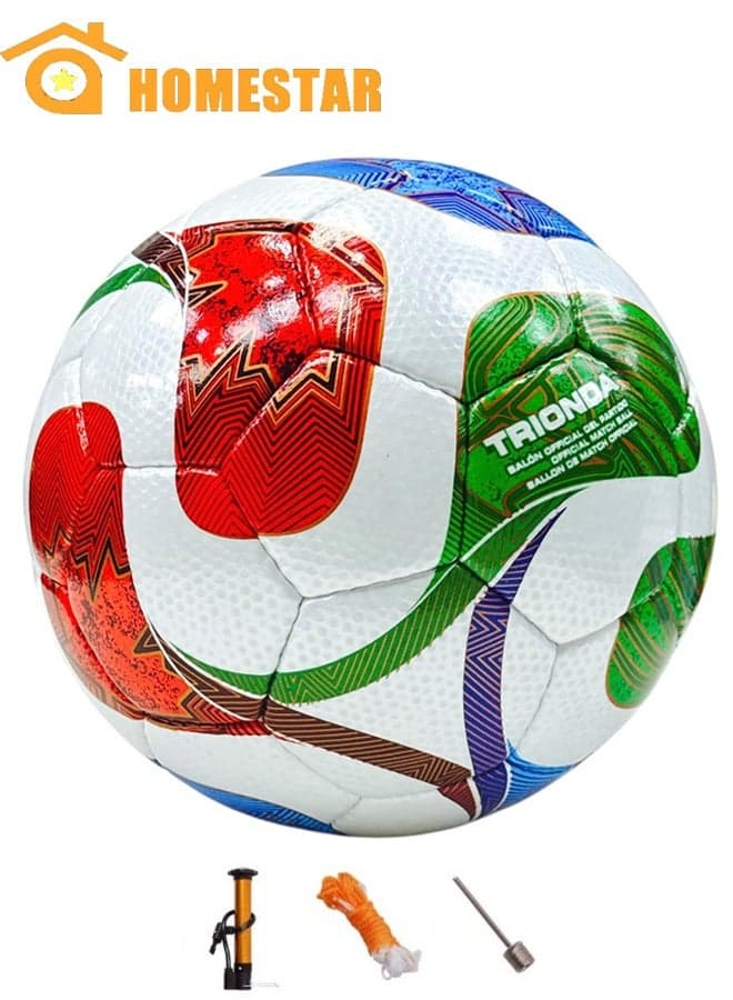 Football World Cup 2026 Trionda Official Size 5, adult players practice football, professional football soft cover sports football indoor and outdoor children's football youth
