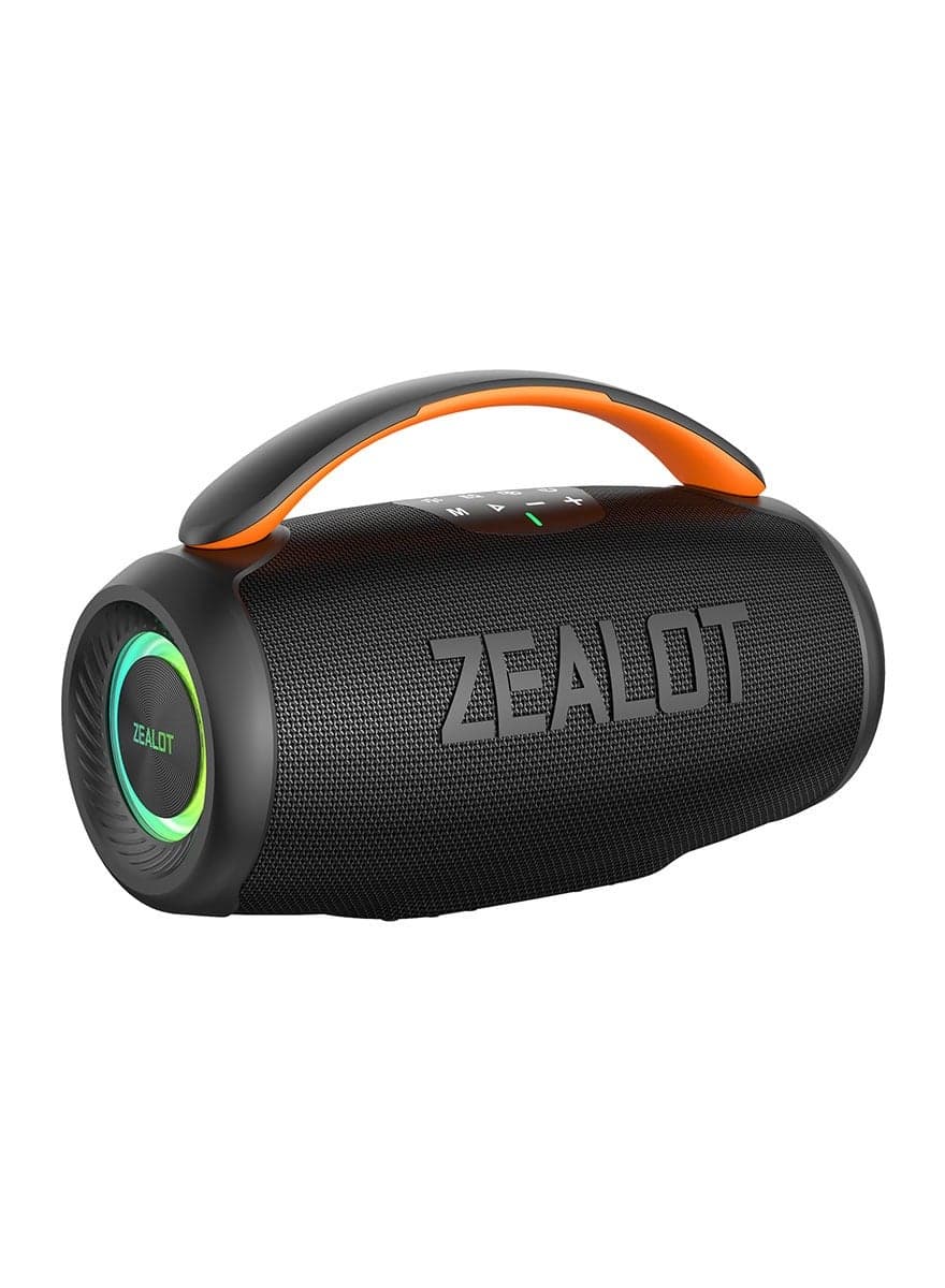 ZEALOT P11 100W Bluetooth Speaker, Portable Outdoor Speaker Waterproof IPX7, 6000mAh Battery For 24H Playtime Loud Stereo Deep Bass Subwoofer RGB Light, For Smartphone/ Tablet/Laptop/PC/TV