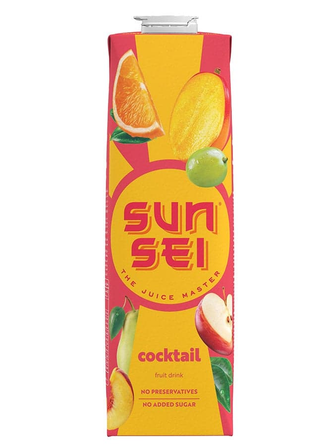 UHT Fruit Cocktail Juice 1L - Multi-Fruit Blend, No Added Sugar