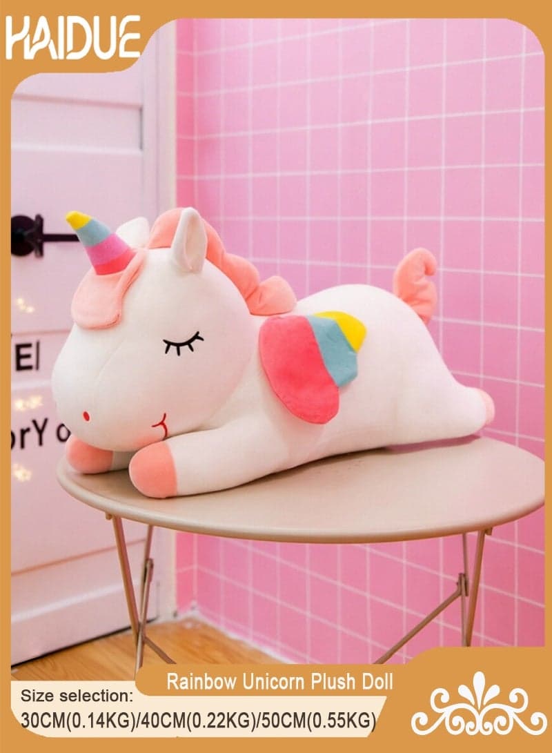 Rainbow Unicorn Plush Doll 30CM(0.14KG)