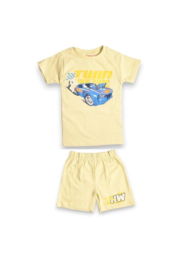 HOT WHEELS BOYS T-SHIRT & SHORT SET
