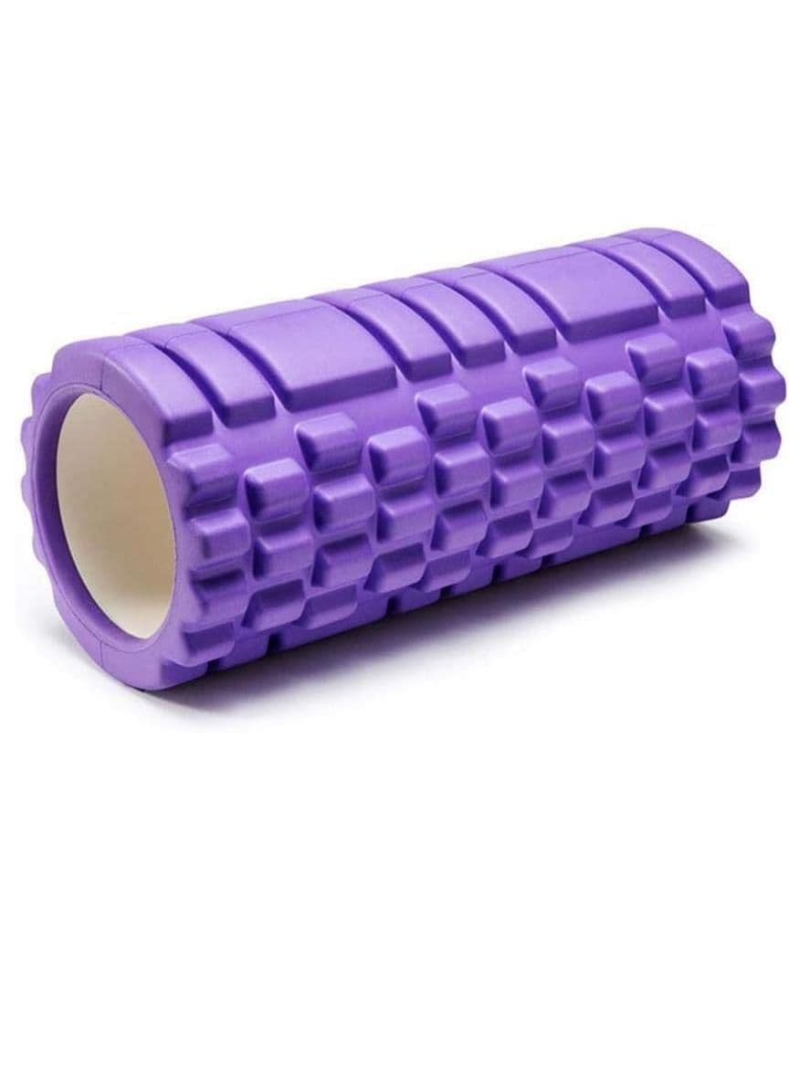 Mahmir® EVA Foam Roller for Yoga, Deep Tissue Massage, Stretching, Physical Therapy, Relieve Stress, Improve Mobility with Foam Roller for Legs and Muscles - Deep Tissue Massage Tool (Purple)