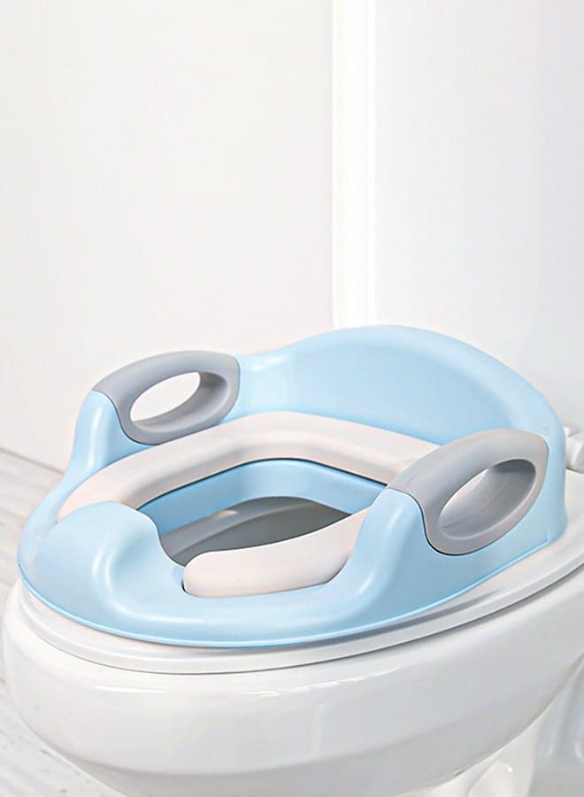Milano Western Baby Potty Training Seat With Handle, Cushion Seat 1 To 5 Years Blue