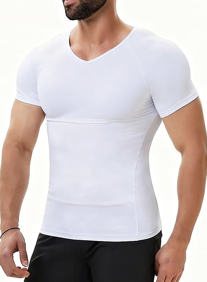 Men's Body Slimming Shaper Compression Shirt for Fitness Shaping