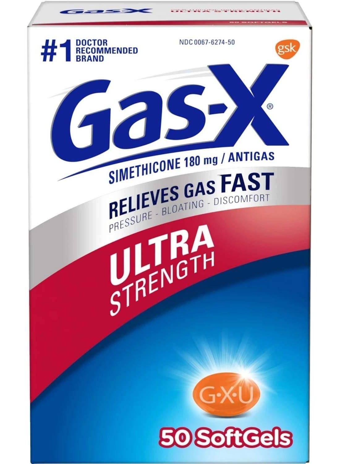 Fast Gas Relief, Ultra Strength, 50 Softgels