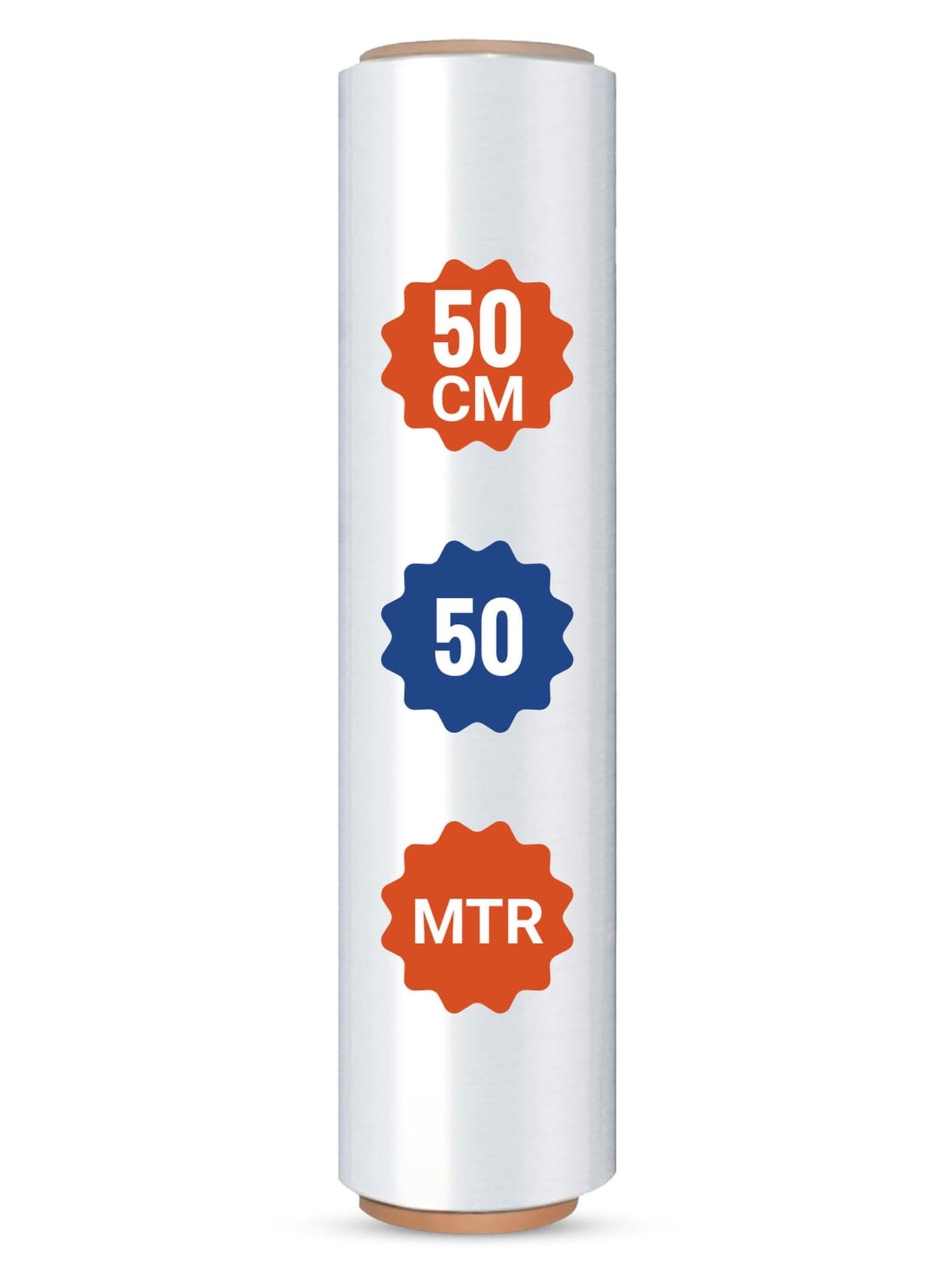 Duravel Stretch Film, Shrink Wrap for Pallet Wrap, Industrial Strength Stretch Wrap, Moving Wrapping Plastic Roll Industrial Packaging, (50 METER-1ROLL)