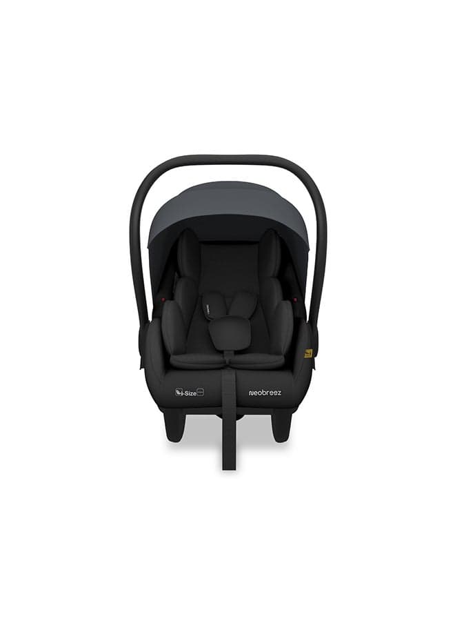 I-SACRO I-Size Infant Travel Portable Car Seat, Lightweight Baby Car Seat Carrier, Carry Cot, Includes Seat Reducer&Seat Wedge, 3 Point Harness, ECER129, Waterproof Canopy, Newborn to 15months, 13Kg, Group 0+