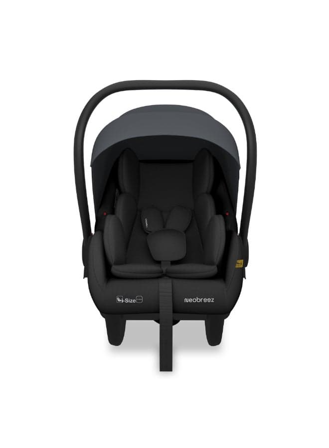 I-SACRO I-Size Infant Travel Portable Car Seat, Lightweight Baby Car Seat Carrier, Carry Cot, Includes Seat Reducer&Seat Wedge, 3 Point Harness, ECER129, Waterproof Canopy, Newborn to 15months, 13Kg, Group 0+