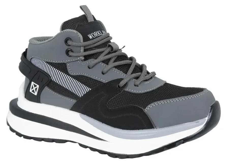 Mid Ankle Safety Shoe - Grey