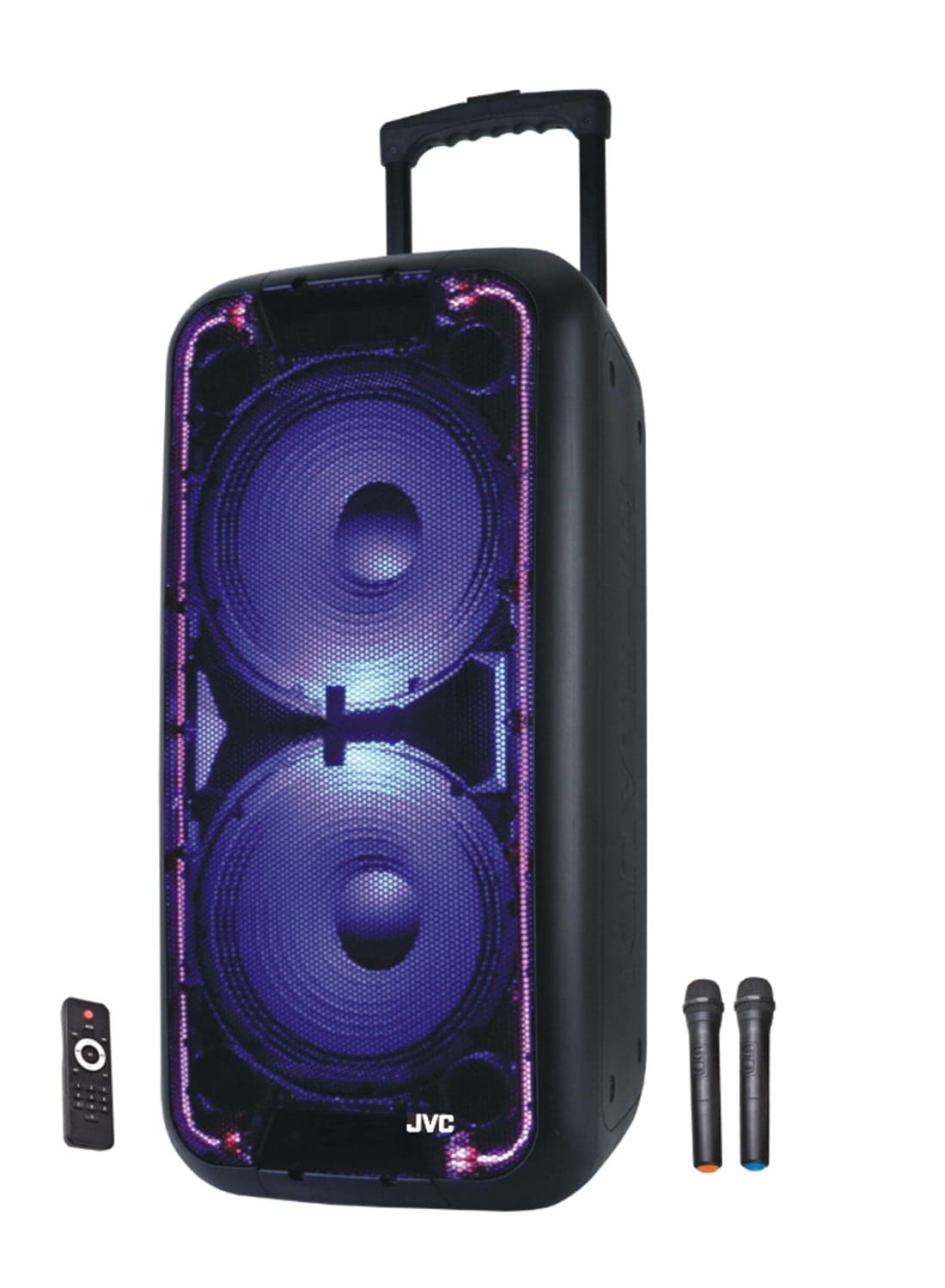 Portable Trolley Bluetooth Speaker With 1600W PMPO Powerfull Output Bluetooth And 2 Microphones XS-N518PB Black