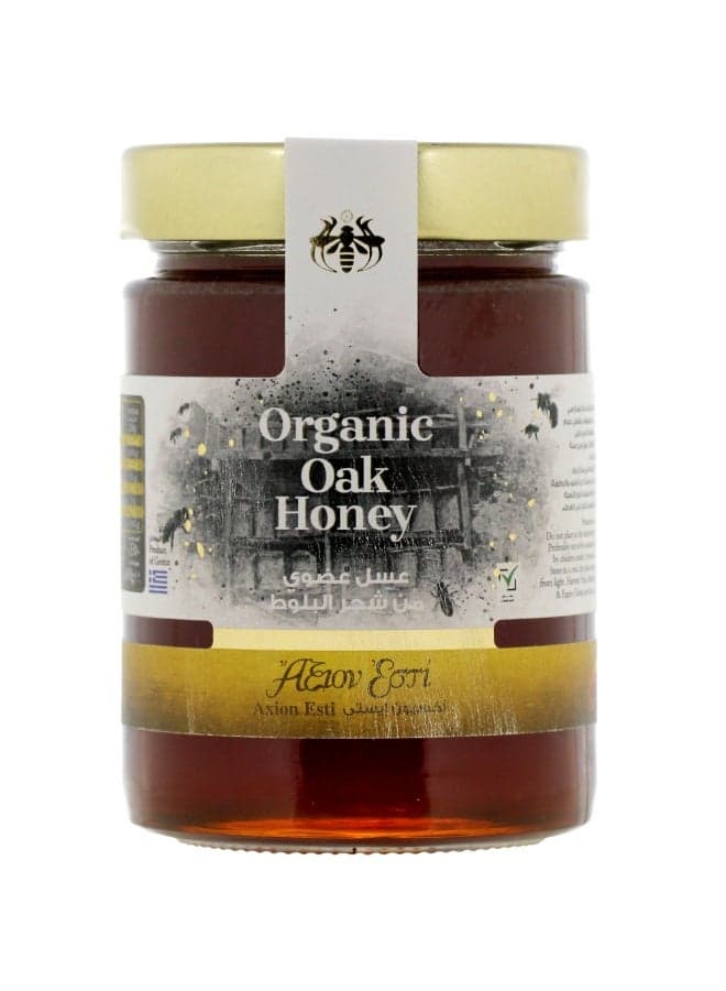 Axion Esti Organic Oak Honey 450g | Raw Greek Oak Honey