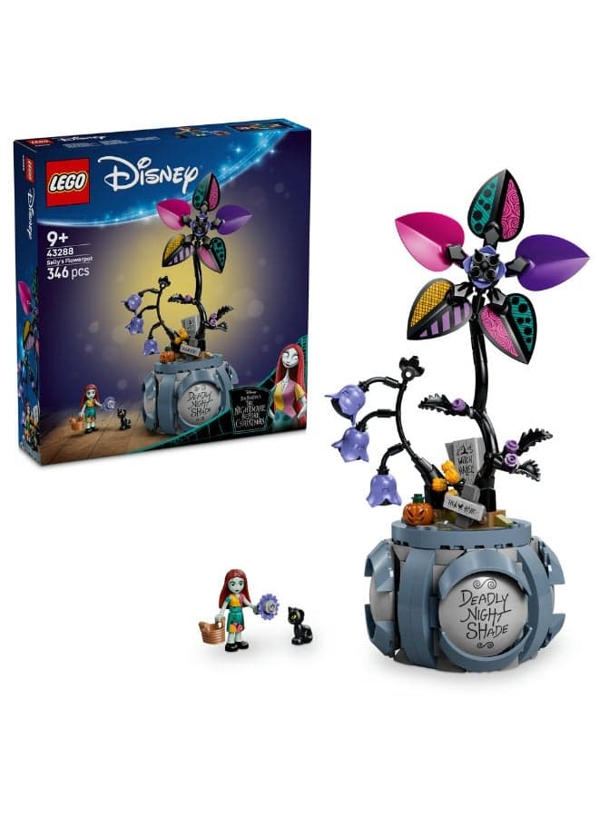 Disney Sally’s Flowerpot Building Toy for Kids 43288 (Age 9+, 346 Pieces)