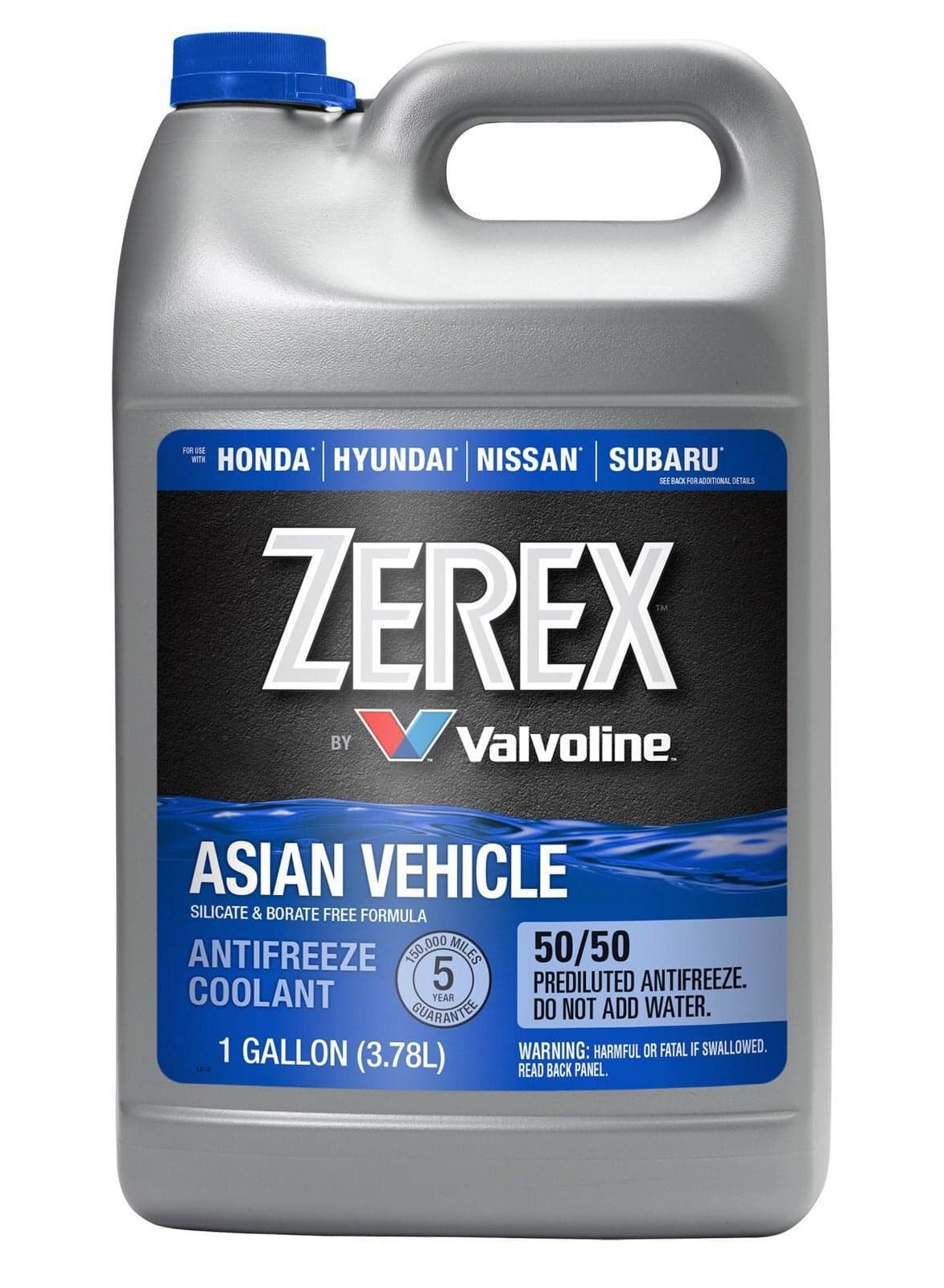 Zerex Asian Vehicles Coolant Blue 3.78Ltr (Honda,Hyundai,Nissan,Subaru)