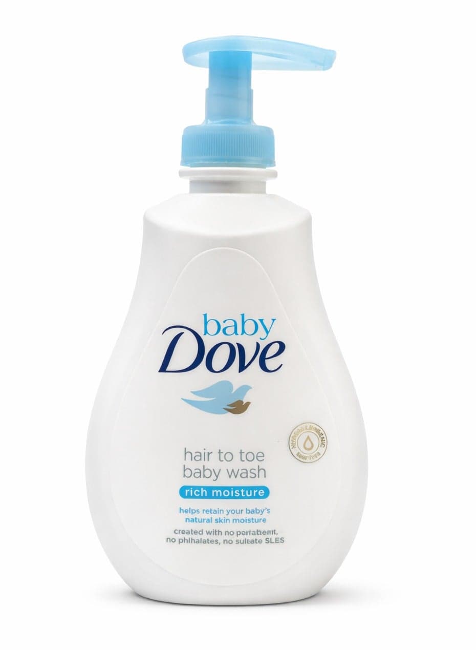 Baby Dove Rich Moisture Hair to Toe Baby Wash 400ml