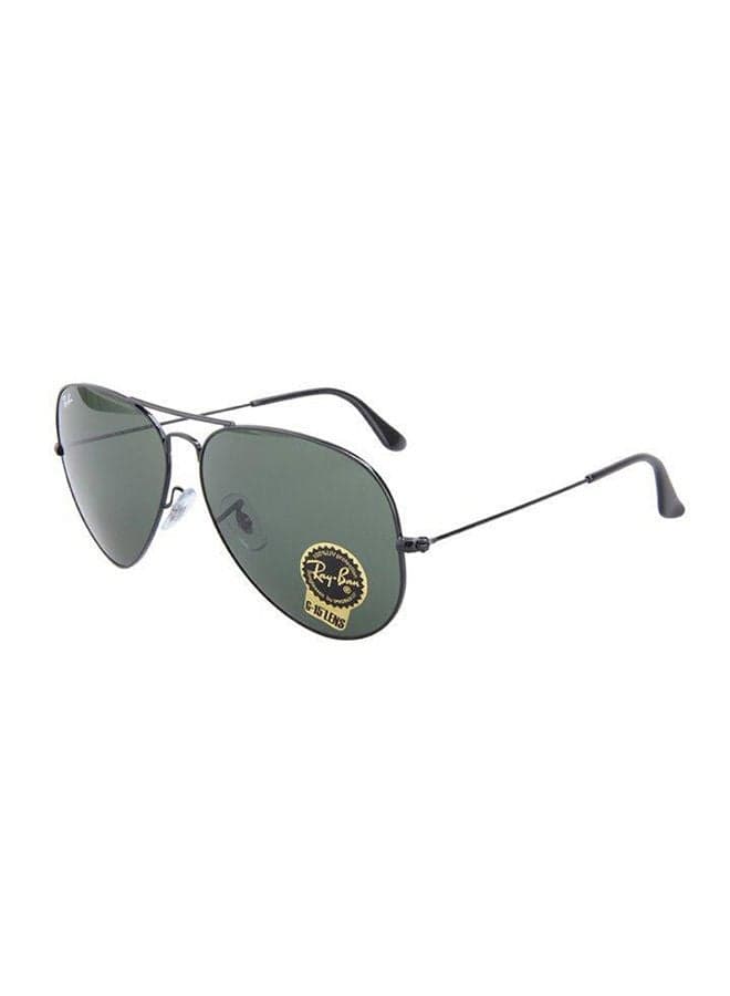 Unisex Full Rim Aviator Sunglasses - RB3026 - Lens Size: 62 mm - Black