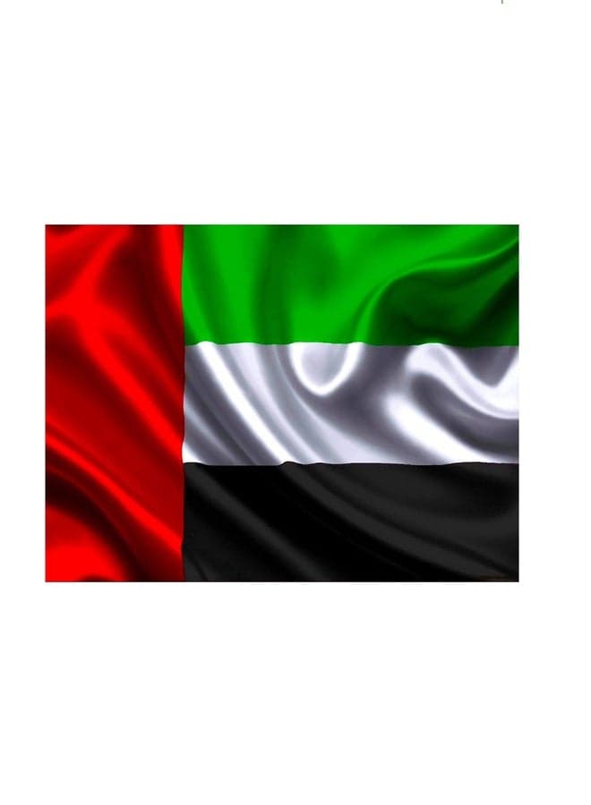 United Arab Emirates Flag 2.5 Meters for Building & Home Decoration Indoor or Outdoor Use UAE National Flag Made with Imported Polyester