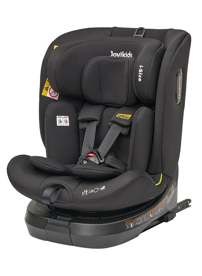 Rotating Ranger TT ISOFIX Car Seat 360° For Baby, 40 - 150 CM, 0- 12 Years, ECE R129/E4 I-size, Fixations ISOFIX, Top Tether - Black