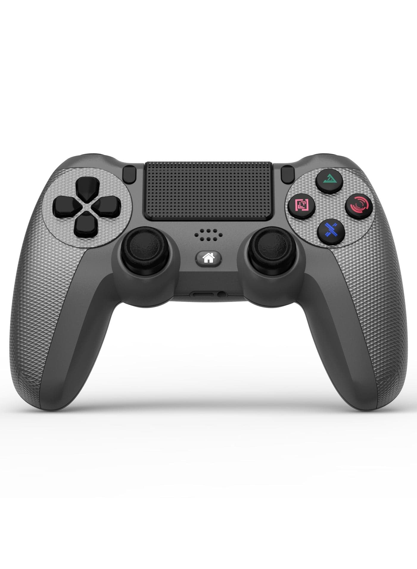 Wireless Controller Gamepad for PS4/PS4 Slim/PS4 pro/PC with USB Charge Cable with Dual Vibration, Clickable Touchpad, Audio Function, Light Bar and Anti-Slip (Grey)
