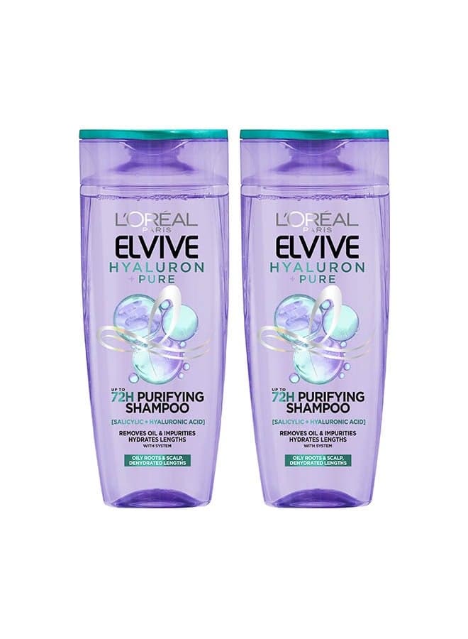 Elvive Hyaluron Pure Shampoo 400ml x 2