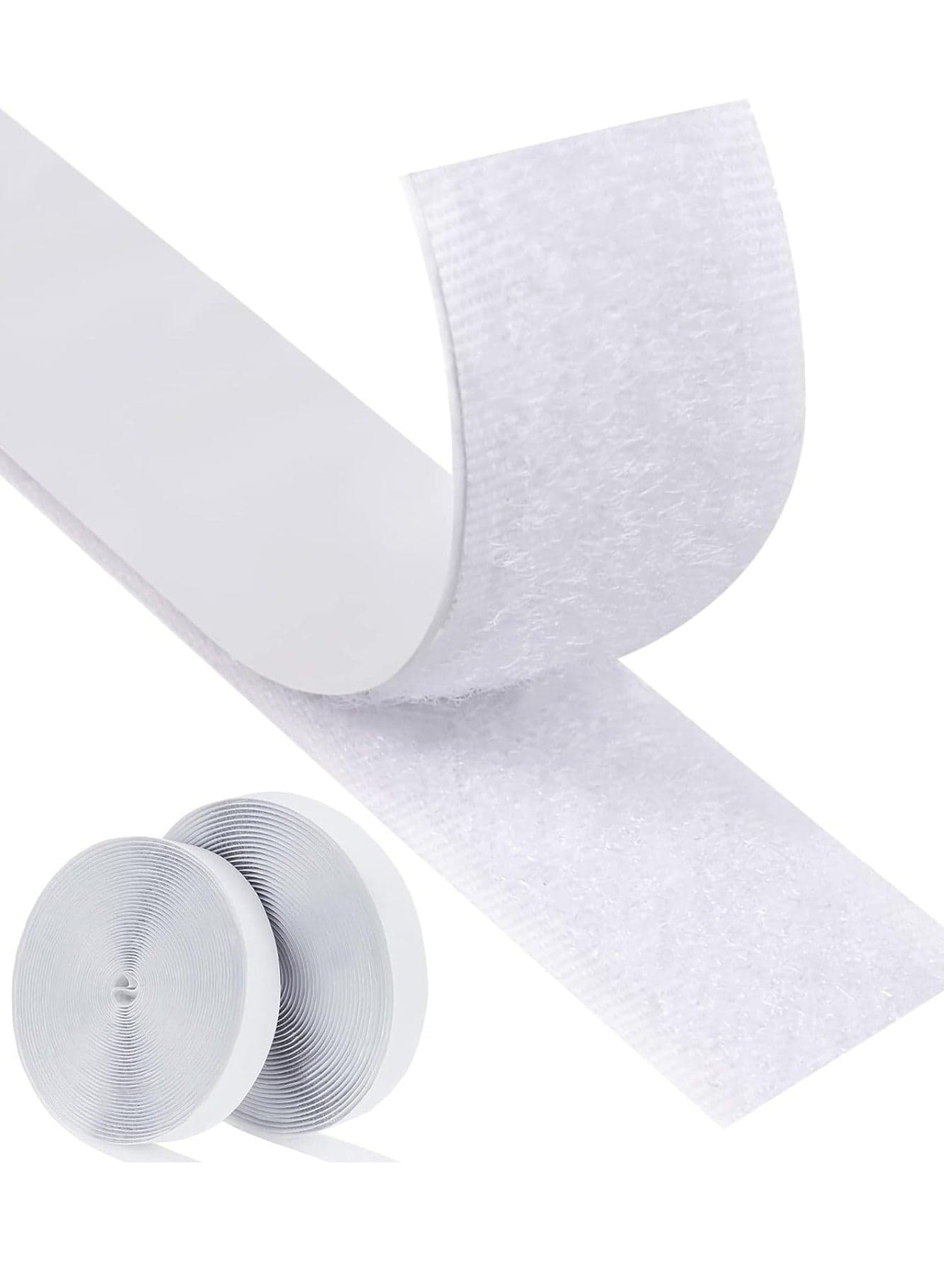 Hook and Loop Tape, Velcro Tape Adhesive Hook and Loop Strip Tape Self Adhesive Sticky Back Fastening Tape Heavy Duty Reusable Double Sided Sticky Back Fastening Tape, 8M * 2CM