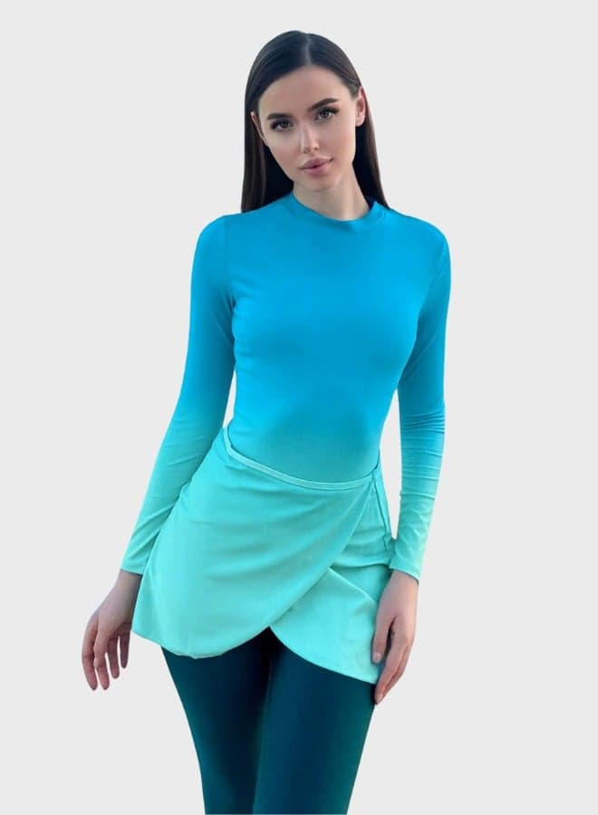 Burkini Swimsuits Set 3-Piece Swimwear Full Cover Muslim Swim Skirt Long Sleeve Conservative Modest Fashion Classic Islamic Sun Protection Diving Surfing Suit