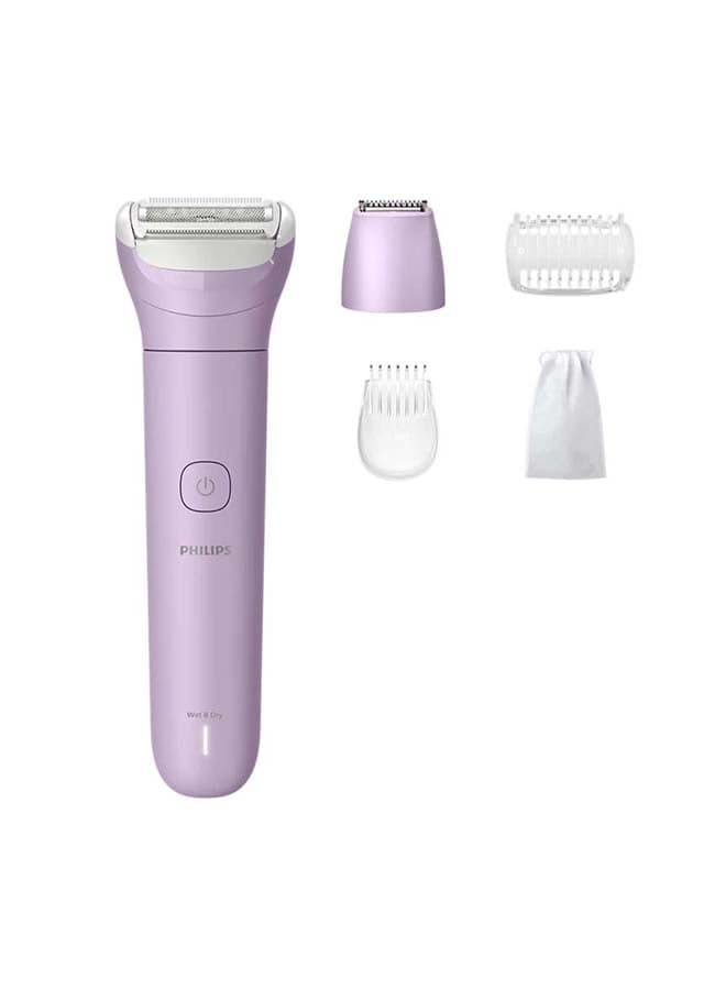 Cordless Wet And Dry Lady Shaver And Trimmer, Legs, Arm, Underarm, Bikini, Wet And Dry Usage, Usb-A Charging, Quick Charge For The First Use | Number 1 Lady Shaver Brand Globally! | Brl138/00 lavender