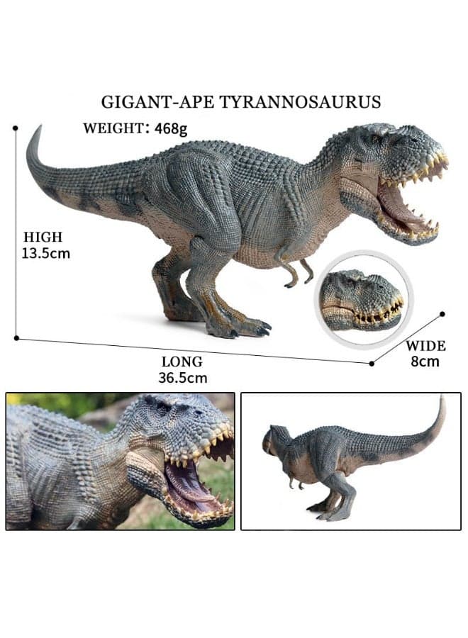 King Kong Tyrannosaurus Rex Animal Model Toy With Movable Jaw, Realistic Solid Dinosaur Statue, Jurassic Dinosaur Toy For Kids, For Children Cognitive Education Toy, Bath And Pool Water Play Toys, Boys Girls Birthday Party Gifts, Ideal Gift and Room Decor for Boys & Girls, 36.5*8*13.5 Cm