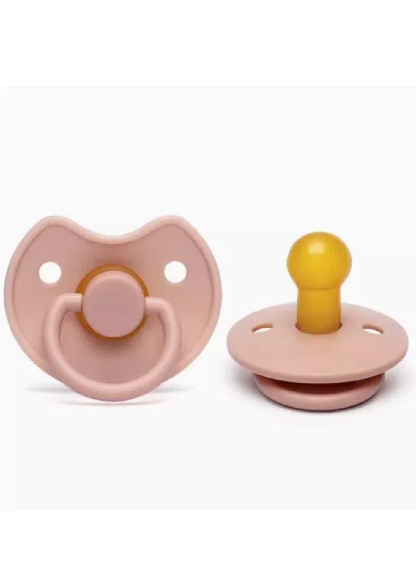 Pacifiers | 1-Pack Soothers | BPA-Free Natural Latex Food Grade | Super Soft Bite Resistance | Sleep Anti-Flatulence | Teething Toy | Blush Pink