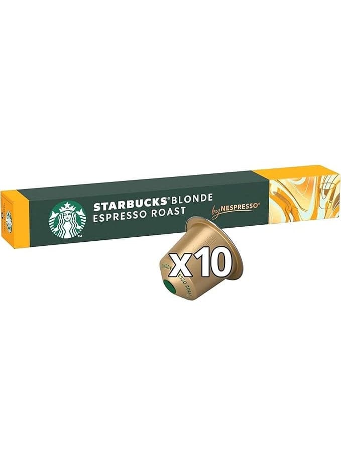 Nespresso Blonde Espresso Roast 10 Capsules 53grams